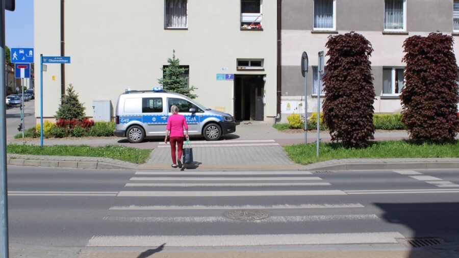 potrącenie pieszej